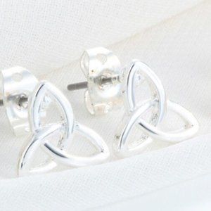 2/$12 Silver Celtic Stud Earrings